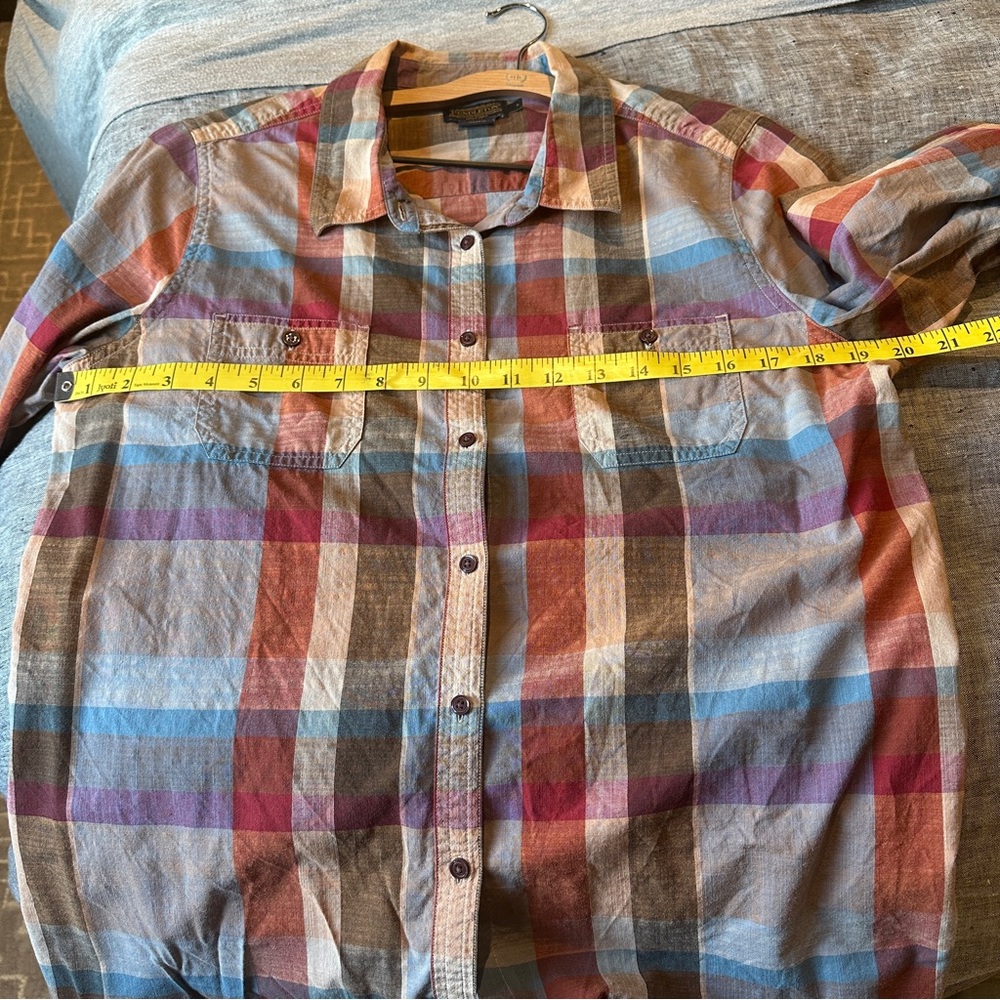 Pendleton Plaid Cotton Button Down, Large - image 6